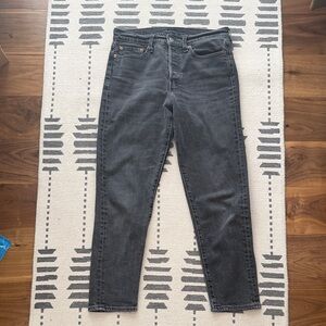 Levi Faded Ribcage Black Jeans